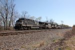 NS 4531 on the point of train 63V hauling trash from New York